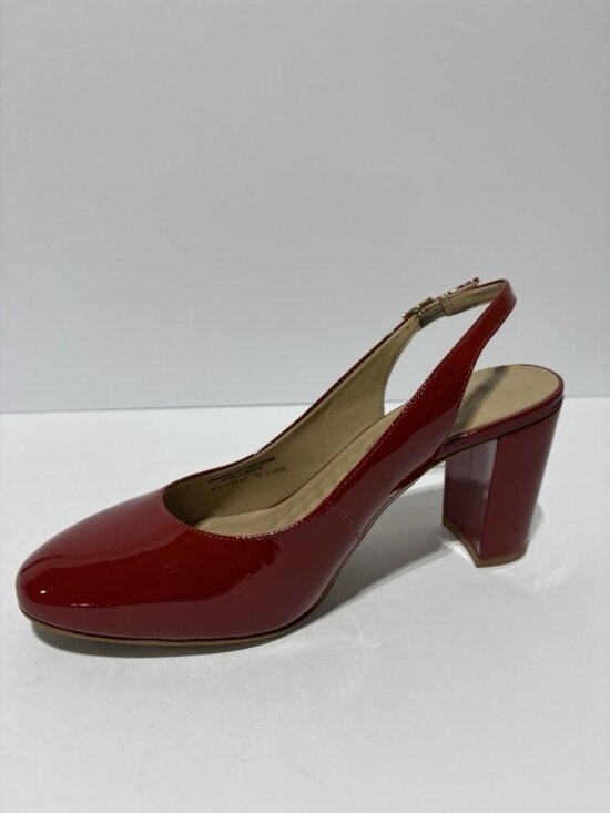 Walking Cradles Women’s Michaela Slingback Pumps Red, Size 10.5 WW main image 1